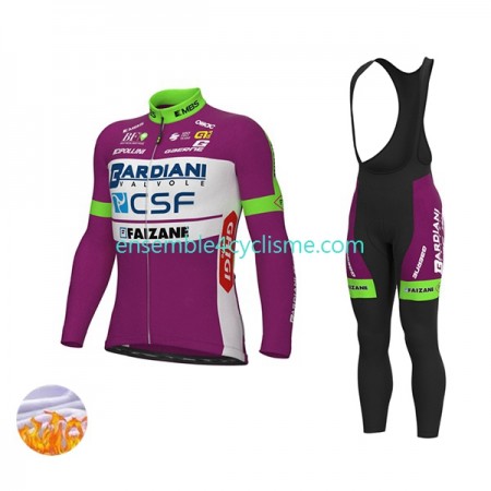 Tenue Maillot M/L + Collant à Bretelles Hiver Thermal Fleece 2022 Bardiani-CSF N001